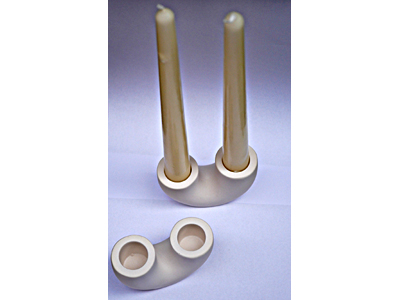 Double Candle Holder - Pillar Candle Type